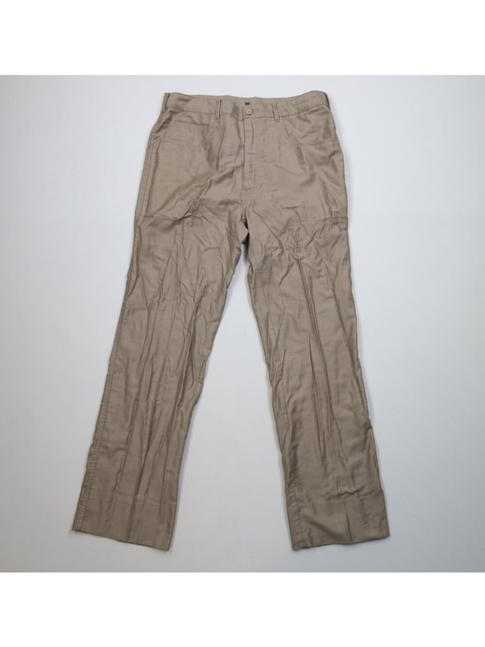 Vintage 70s Pierre Cardin Mens 34x30 Lightweight Cotton Wide Leg Chino Pants